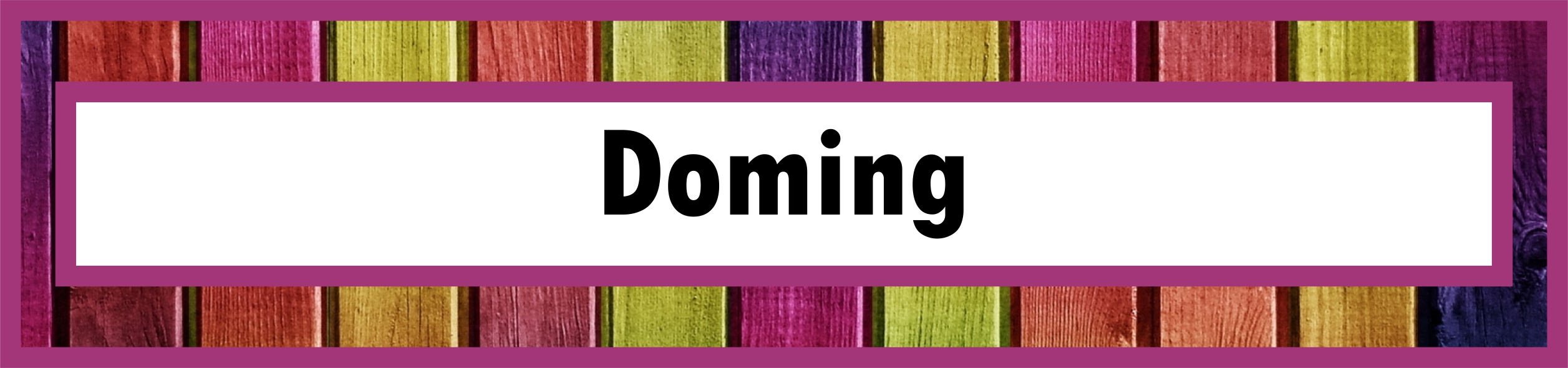 Products button for doming